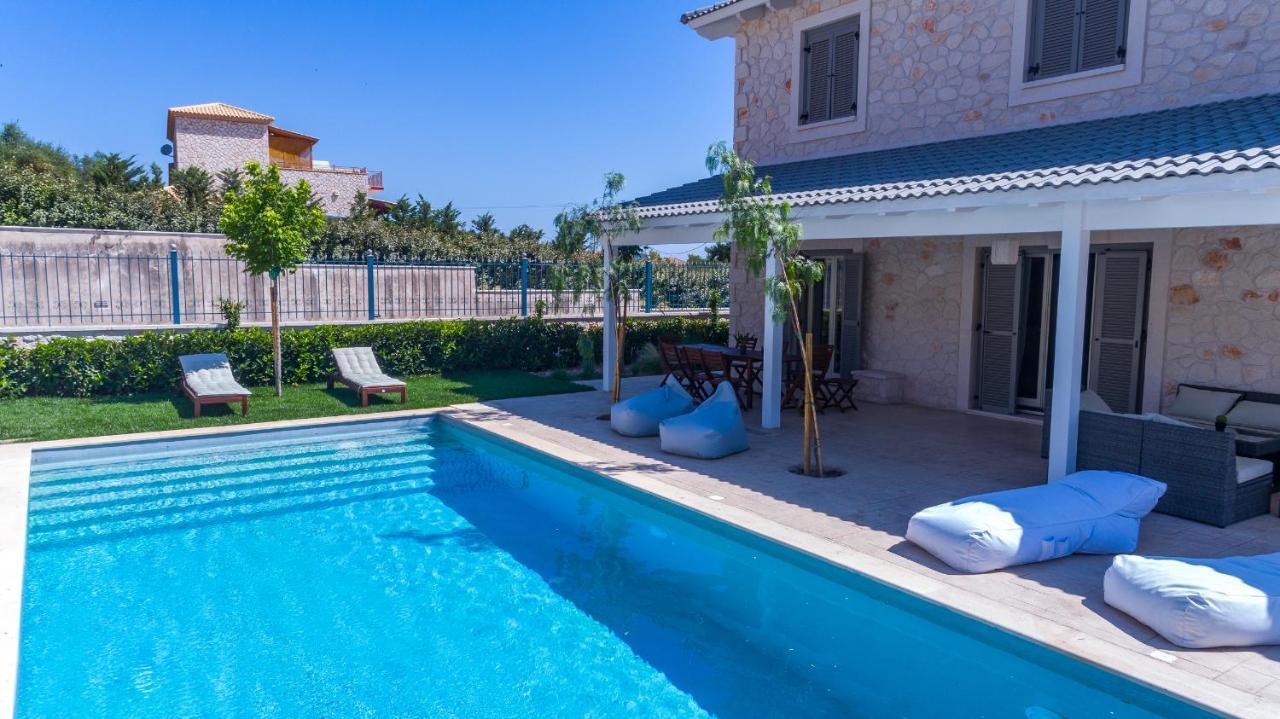 Zante Soleil - High-End Stone Villa With Swimming Pool Lagopodhon 외부 사진