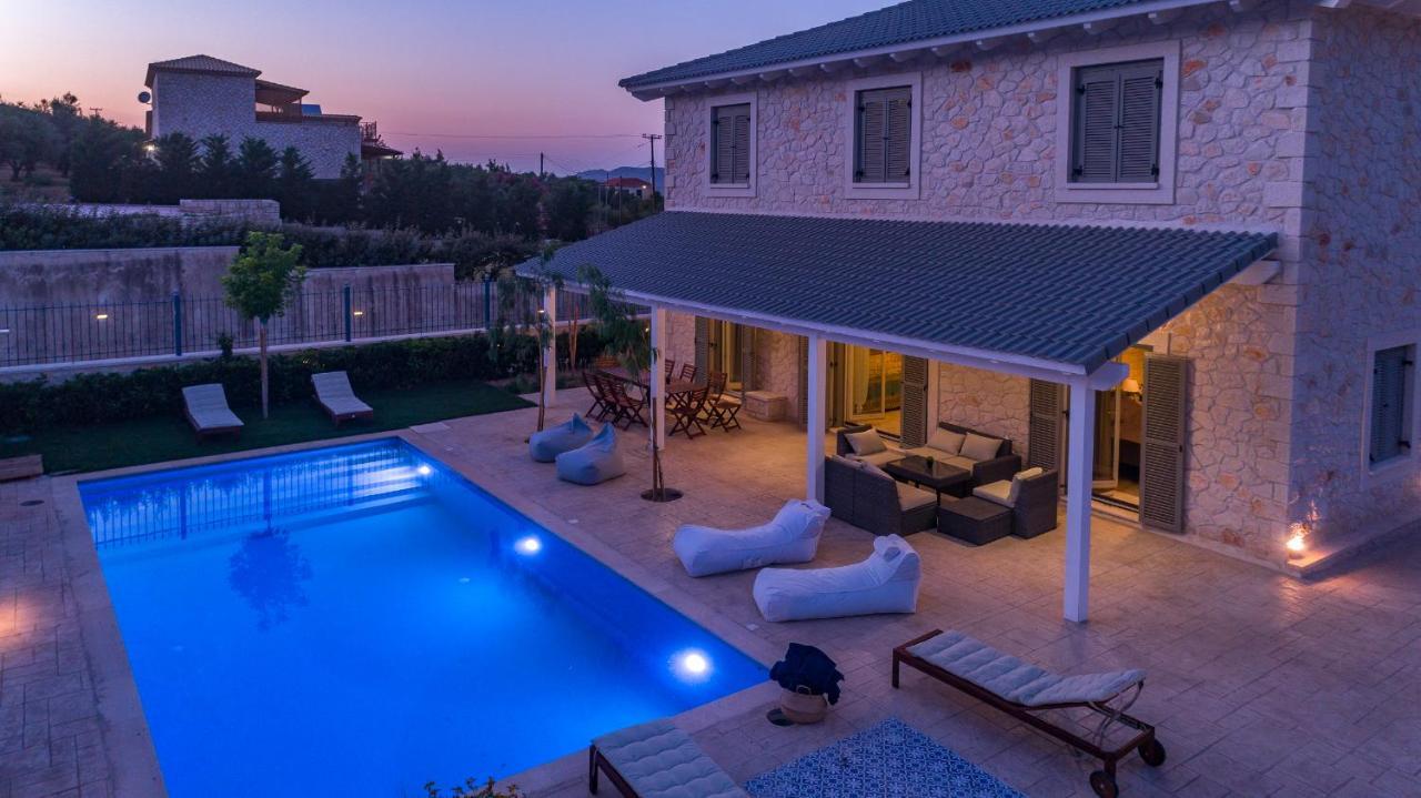 Zante Soleil - High-End Stone Villa With Swimming Pool Lagopodhon 외부 사진