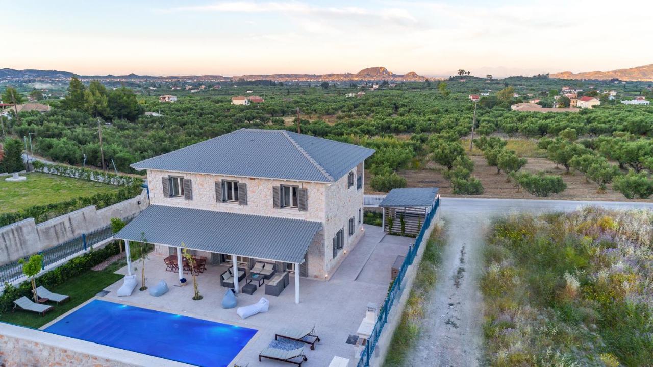 Zante Soleil - High-End Stone Villa With Swimming Pool Lagopodhon 외부 사진